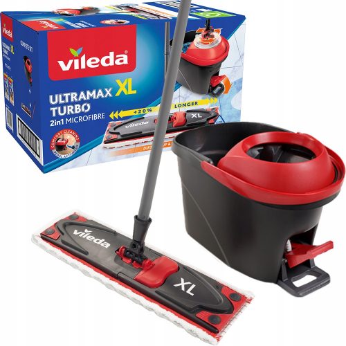  Vileda Ultramat Turbo XL kanta i ravna krpa 14,5 cm