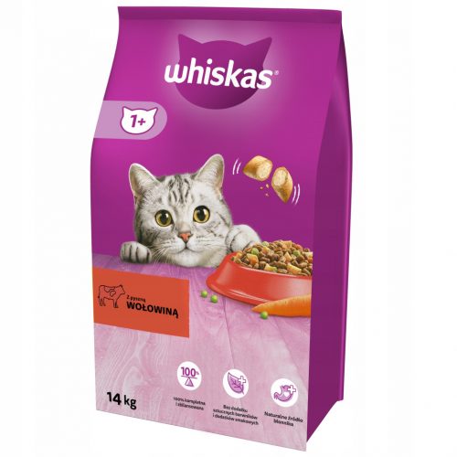  Whiskas suha hrana govedina 14 kg