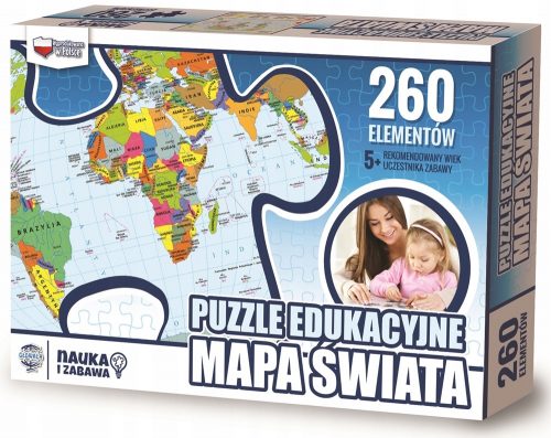  260 EDUKATIVNA ZAGONETKA KARTA SVIJETA, ZAP