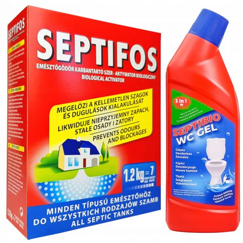  SEPTIFOS 1.2kg + WC Gel 750 Nova formula SEPTIČKA JAMA PRIPREMA za SEPTIČKU JAMU