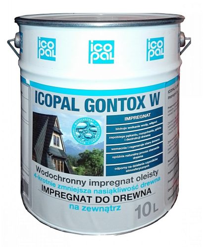  Icopal Gontox impregnacija za drvo W 10 l, bezbojna