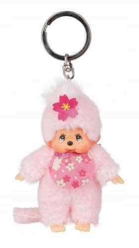  Monchhichi 242467 Privjesak za ključeve 11cm Ružičasti majmun