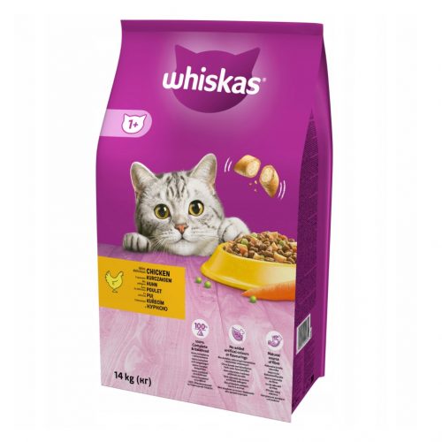  Whiskas Sterilna suha hrana za mačke s piletinom 14 kg