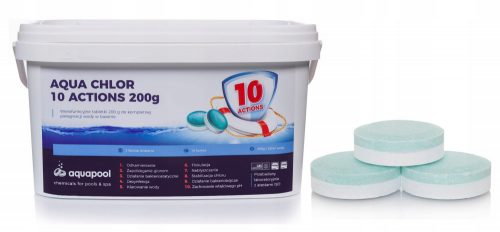 Kemija u bazenu - Klor tablete Aquapool Aqua Chlor 10 Akcije 5 kg