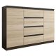  Mobene Moderna komoda 140 x 40 x 98cm mat wenge