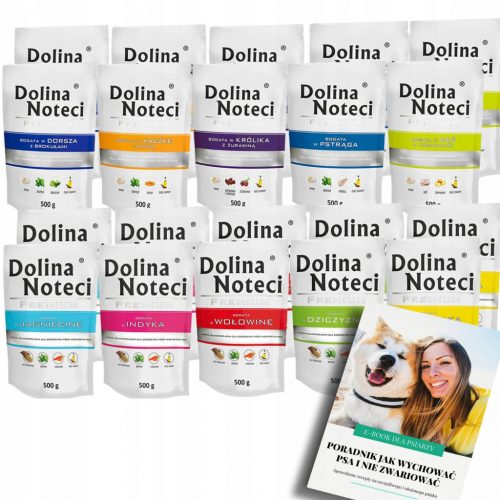  DOLINA NOTECI PREMIUM mora hrana u vrećici MJEŠAVINA OKUSA 20x500g + EBOOK DOG